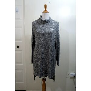 Cartise Canada Gray Knitted Turtle Neck Tunic Top XL